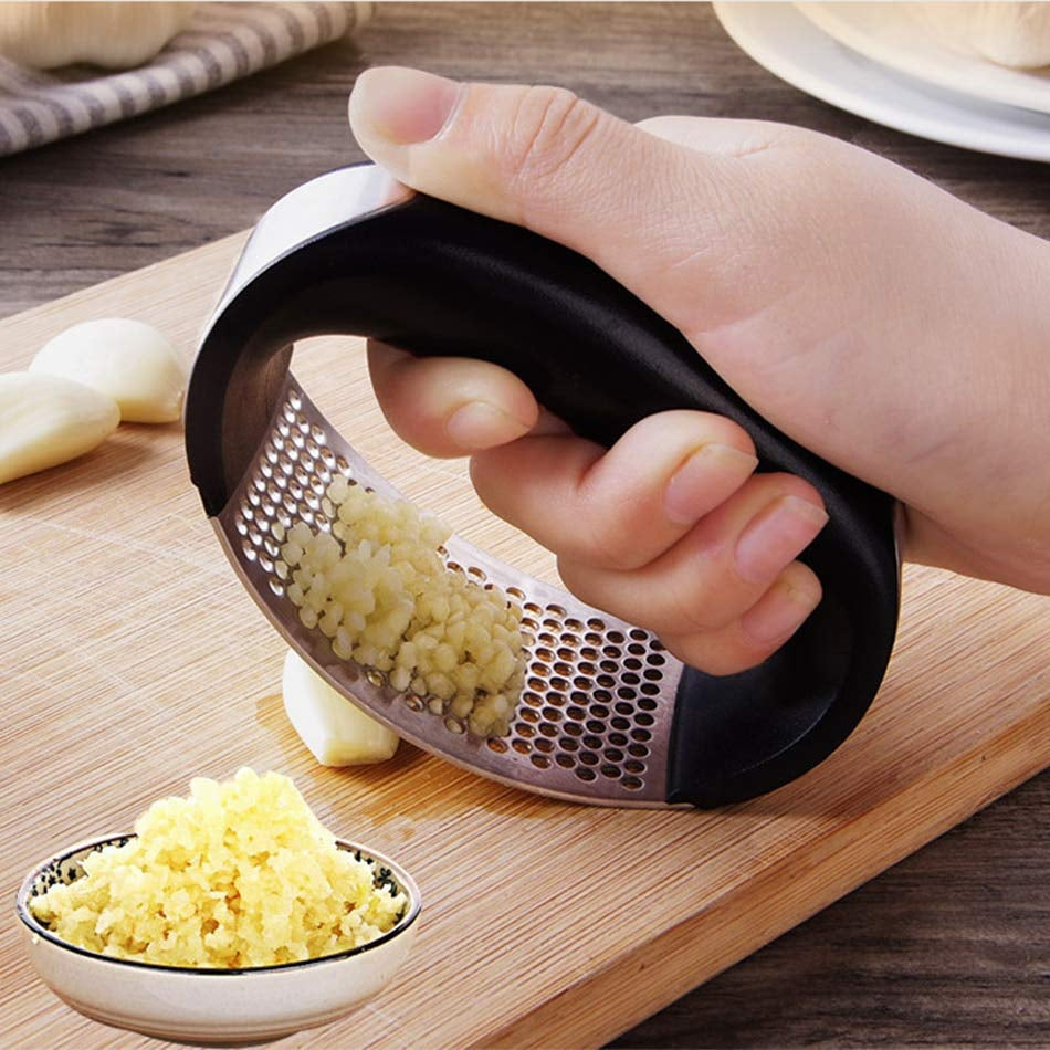 Stainless Steel Garlic Masher Garlic Press Household Manual Curve Fruit Vegetable Tools Kitc hen Gadgets