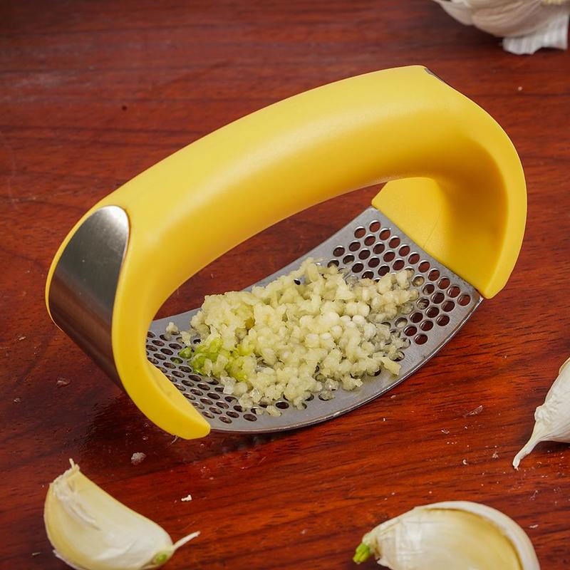 Stainless Steel Garlic Masher Garlic Press Household Manual Curve Fruit Vegetable Tools Kitc hen Gadgets