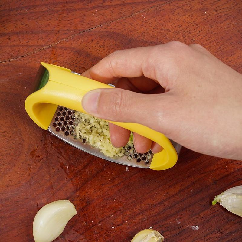 Stainless Steel Garlic Masher Garlic Press Household Manual Curve Fruit Vegetable Tools Kitc hen Gadgets