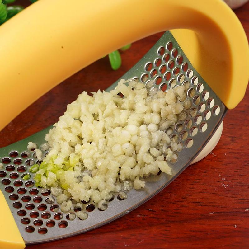 Stainless Steel Garlic Masher Garlic Press Household Manual Curve Fruit Vegetable Tools Kitc hen Gadgets