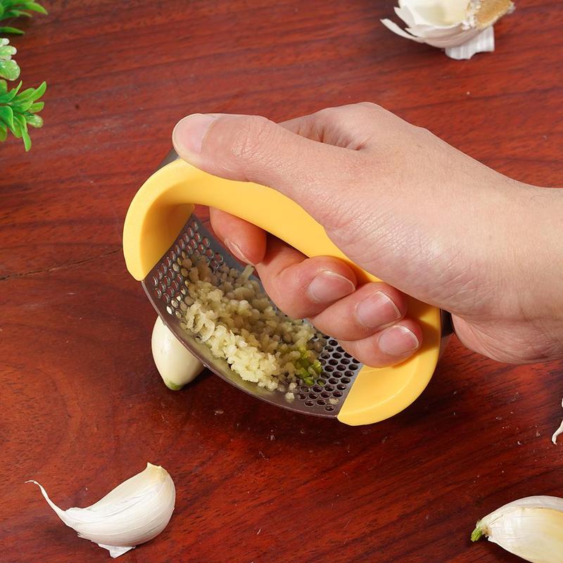 Stainless Steel Garlic Masher Garlic Press Household Manual Curve Fruit Vegetable Tools Kitc hen Gadgets